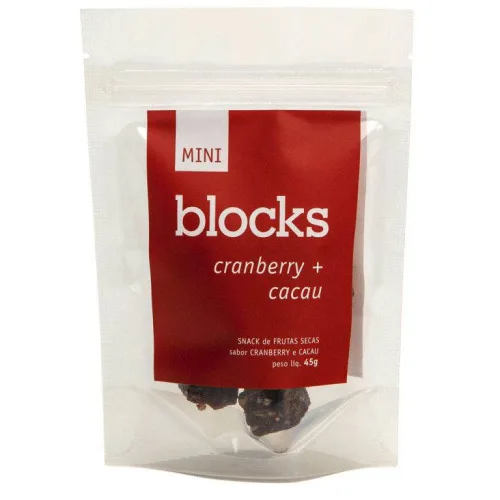 Mini Blocks Cranberry Cacau 45g Minamel - BLOCKS