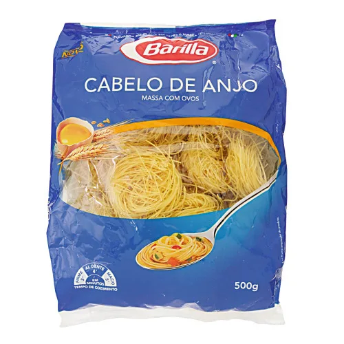 Massa Com Ovos Cabelo De Anjo Barilla Pacote 500g - BARILLA