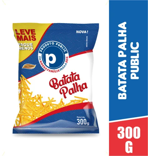 Batata Palha Public 300g - PUBLIC