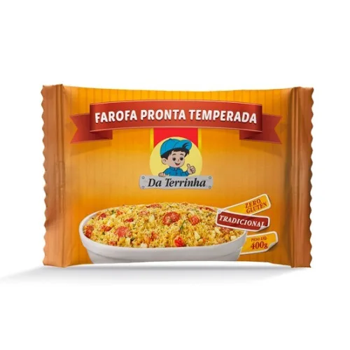 Farofa De Mandioca Tradicional Da Terrinha Pacote 400g - DA TERRINHA