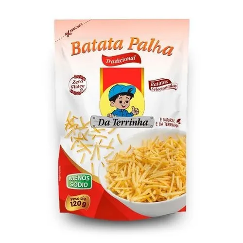 Batata Palha Da Terrinha Tradicional 120 G Und - DA TERRINHA