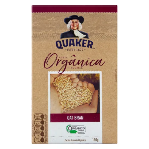 Farelo De Aveia Integral Orgânico Quaker Caixa 150g - INTEGRAL