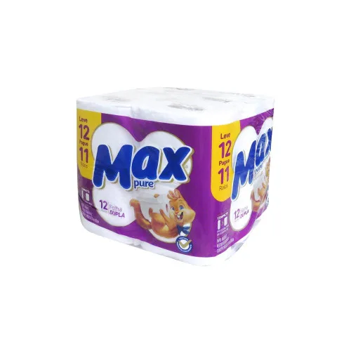 Papel Hig. Max Pure 12 Rolos Folha Dupla - PURE