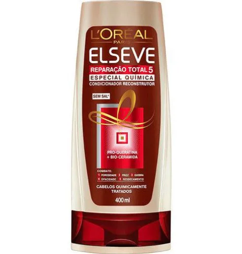 Condicionador Elseve Reparacao Total 5 Especial Quimica 300ml Loreal Paris - LOREAL PARIS
