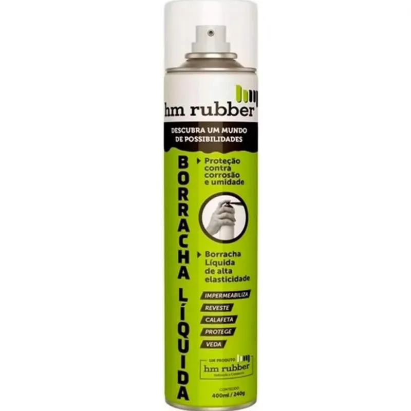 Borracha Líquida 7 em 1 Spray HM Rubber 240g Alumínio