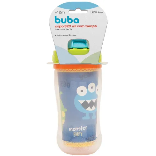COPO COM TAMPA MONSTER PARTY BUBA - MONSTER