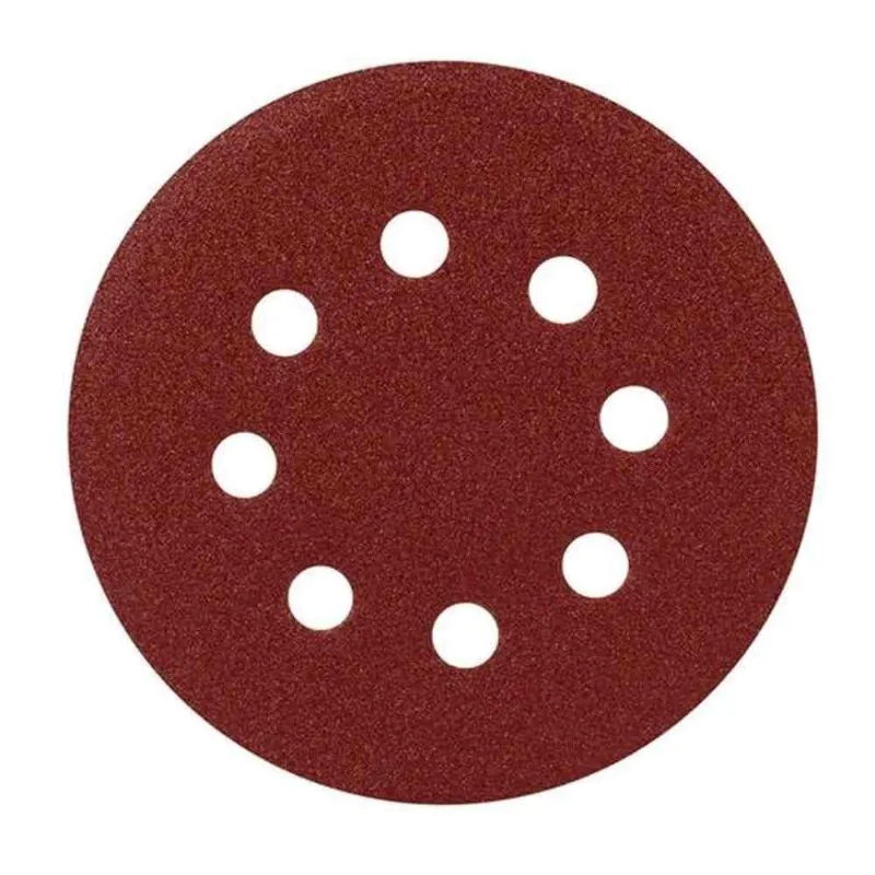 Disco de Lixa 125mm com Velcro Grão 60 10 unidades Rocast