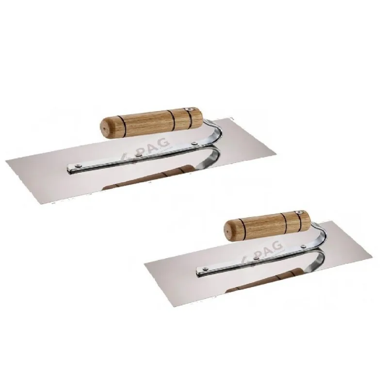 Kit Desempenadeira Aco Inox Massa Corrida 35x12 30x12 P.a.g
