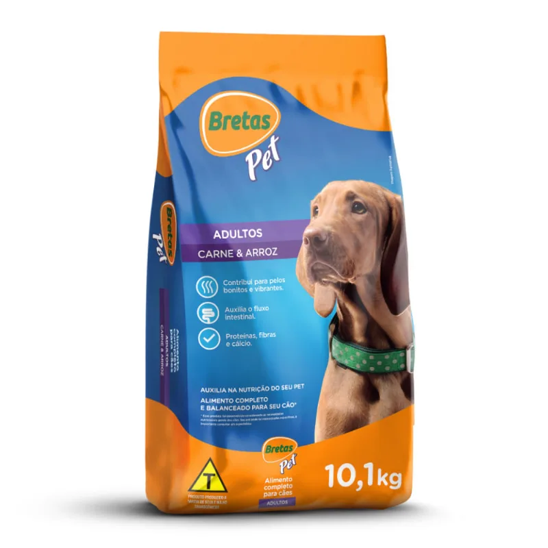 Alimento p/ Cães Adultos Bretas 10,1Kg