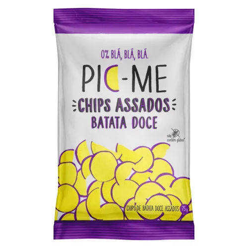 Chips Batata Doce Pic Me Pacote 75g - PIC ME