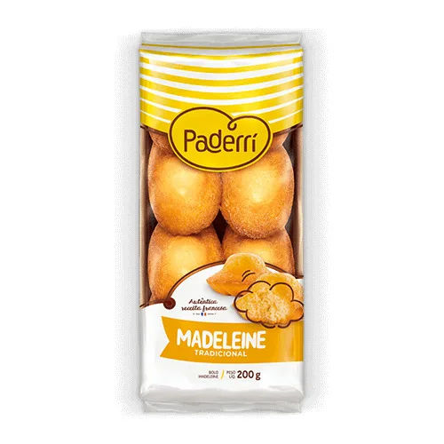 Madeleine Tradicional Natural Paderri 200g - NATURAL