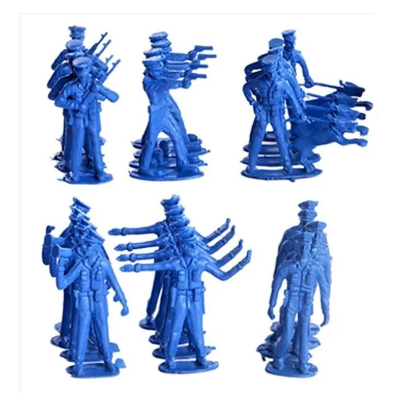 Soldadinhos de Chumbo 24 Mini Bonecos de Guerra Brinquedo de Plástico