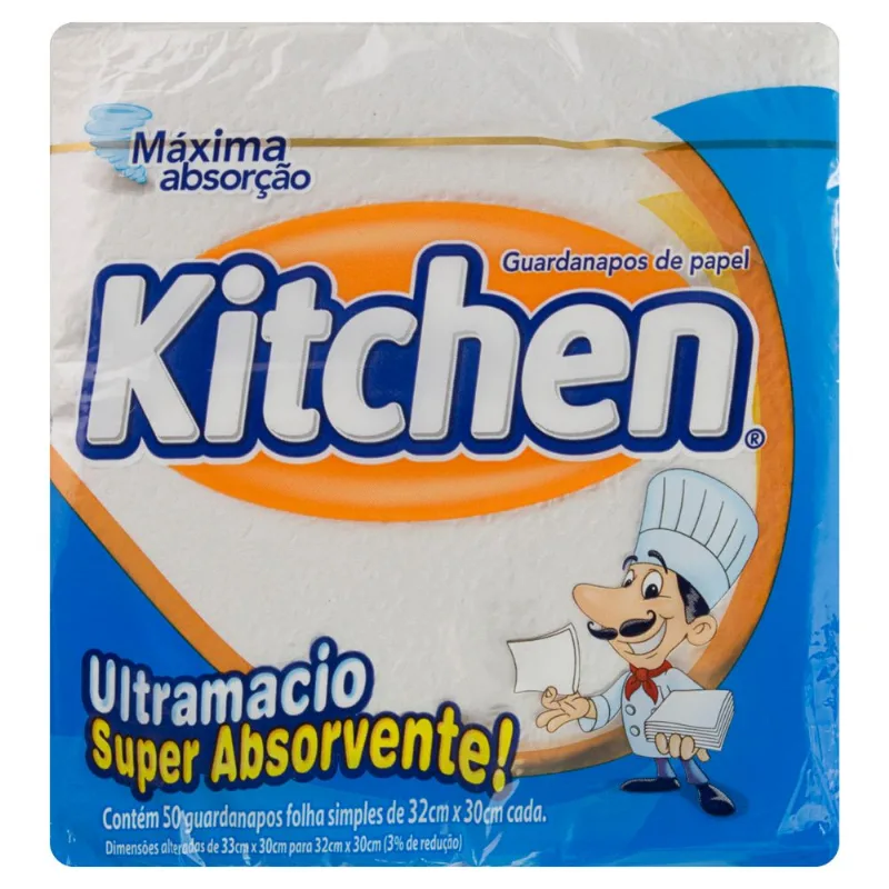 Guardanapo Kitchen Grande com 50 Unidades