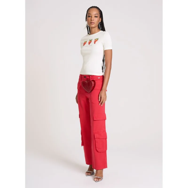 Calça Relaxed Fit Blaine Pink John John Feminina 50
