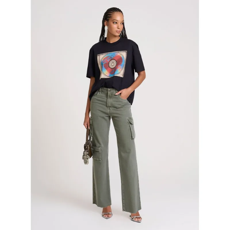 Calça New Wide Cleveland Green John John Feminina 34