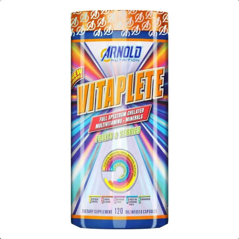 Vitaplete Multivitamínico 120 Tabletes Arnold Nutrition