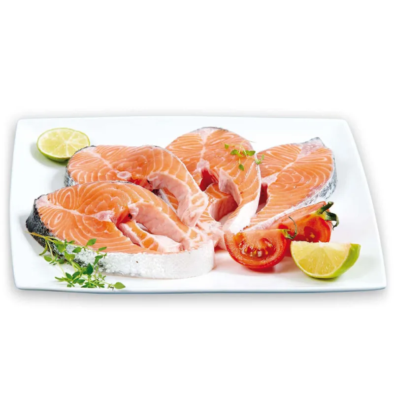 Salmão em Posta Congelado 1Kg - SEM MARCA