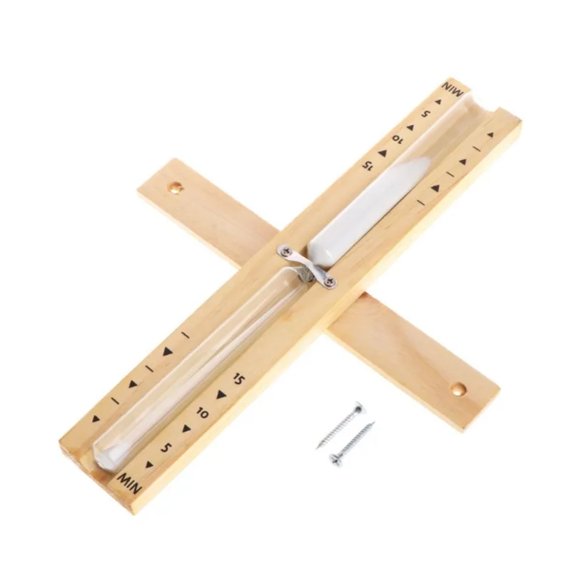 Wall Mounted Timeglass Creative Timers Clocks Sauna Room Hourglass Timers Wooden &amp; Glass Material Sauna Acessórios - Amarelo