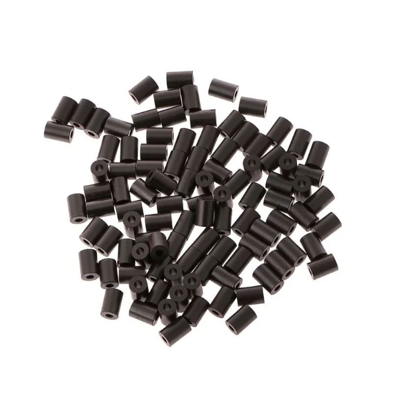100x Ferrite Sleeve Core Emi 3.5x5x1.5mm Núcleos Filtro De Anel Toroidal Ferrite Bead - Preto