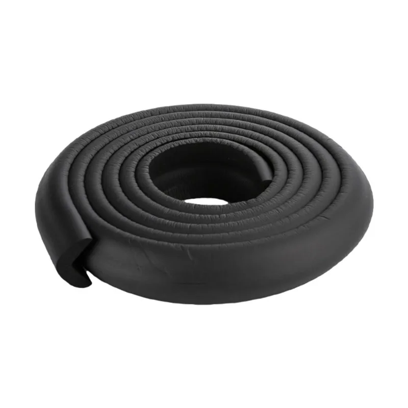 2m Baby Segurança Canto Canto Cantos Cortando Acessório De Fita De Proteção Ajustável - Preto