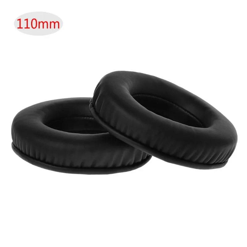 2 Pack Replacement Almofada Preta Almofada Preta Para Fone De Ouvido Philips Memory Espuma - 110mm