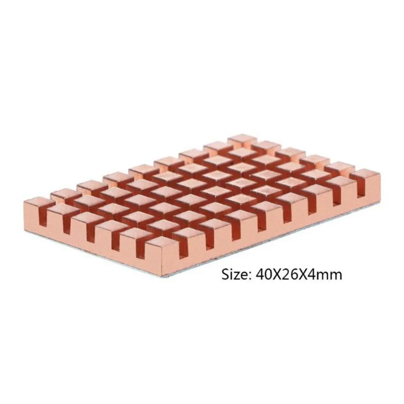 Dissipador De Calor De Cobre 40x26mm E 2/3/4mm Adesivo Condutor Térmico Para Msata Ngff 5030 Msata3.0 Sólido State Disk Ssd Radiador - Azul