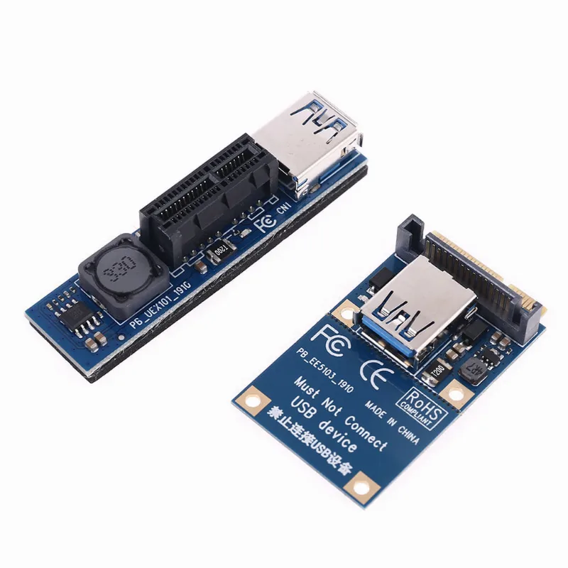 Mini Pcie Para Pci-e X1 Placa Riser Placa Graphics Placa Conector Com Cabo Usb3.0
