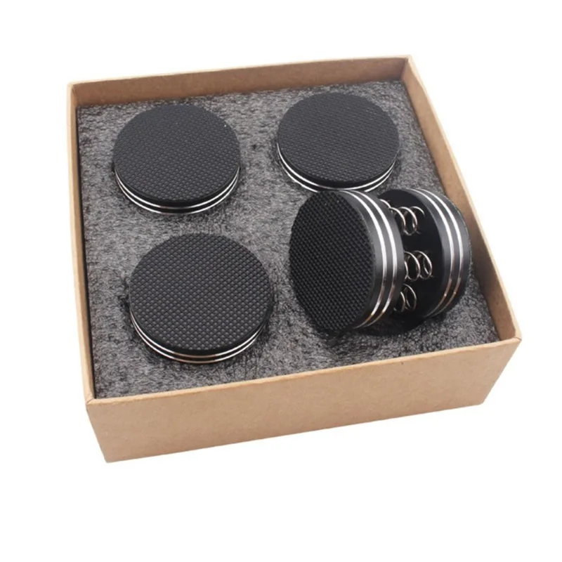 Equipamento De Áudio Profissional Do Absorvedor De Vibração De Mola Subwoofer Não Deslizante - Preto