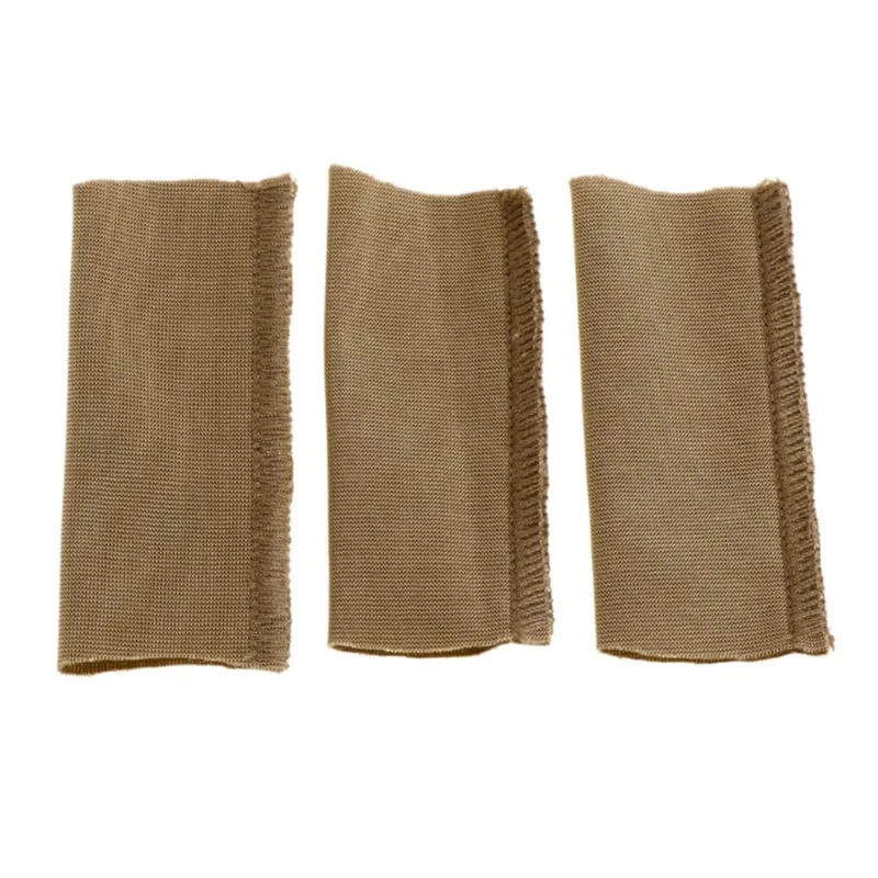 3 Peças Mangas De Dedo Protetores Polegar Suporte Elástico Fly Fishing Stripping Guards Anti Scratch Finger Protector - Marrom Claro