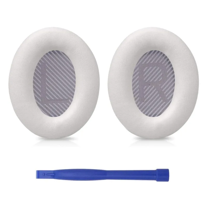 Tampas De Almofada De Ouvido De Áudio Portátil Compatíveis Com Bo-se Qc35 Fone De Ouvido Filtro De Ouvido Bloco De Ouvido Fácil De Instalar - Branco