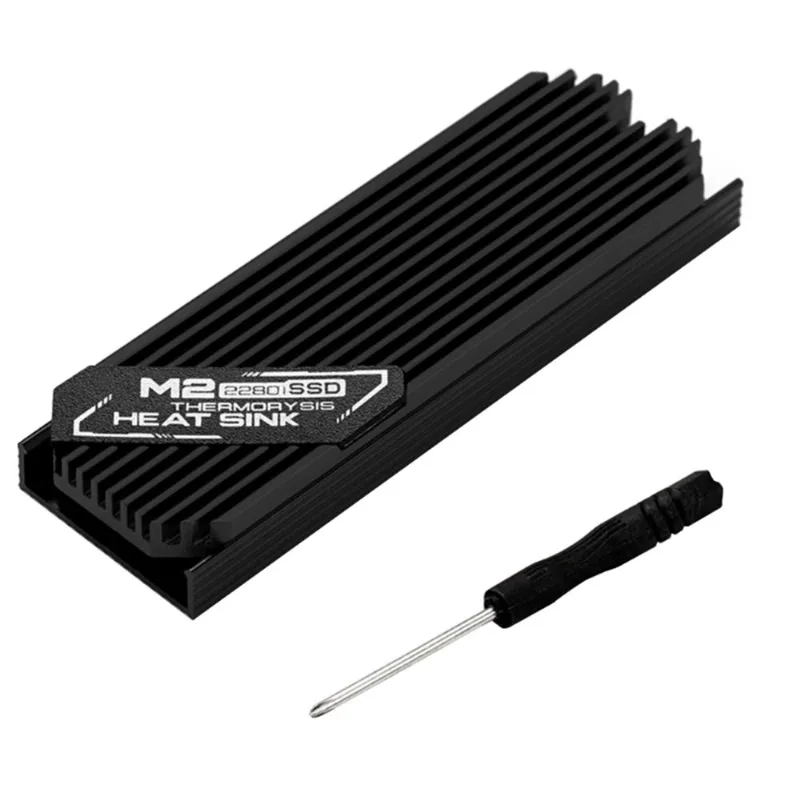 Disco Rígido Heatsink Cooler Thermal Cooling Pad Heatsink Nvme Pci-e M.2 2280 Ssd Para Pc Desktop - Preto