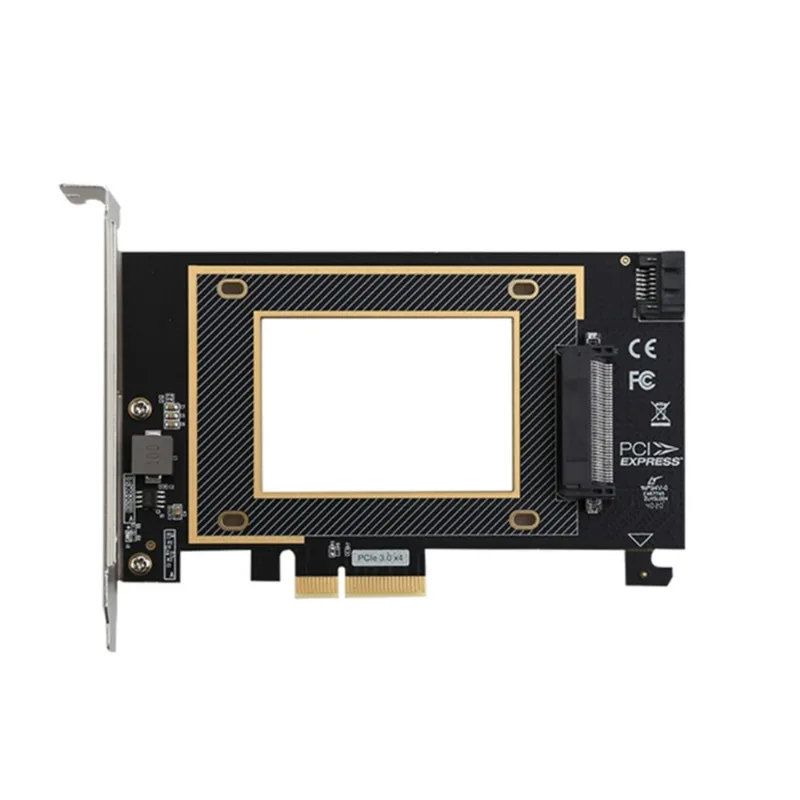 Placa De Expansão Pci-e Conversor Sff-8639 3.0 X16 Para Expansão Do Adaptador U2 Ssd