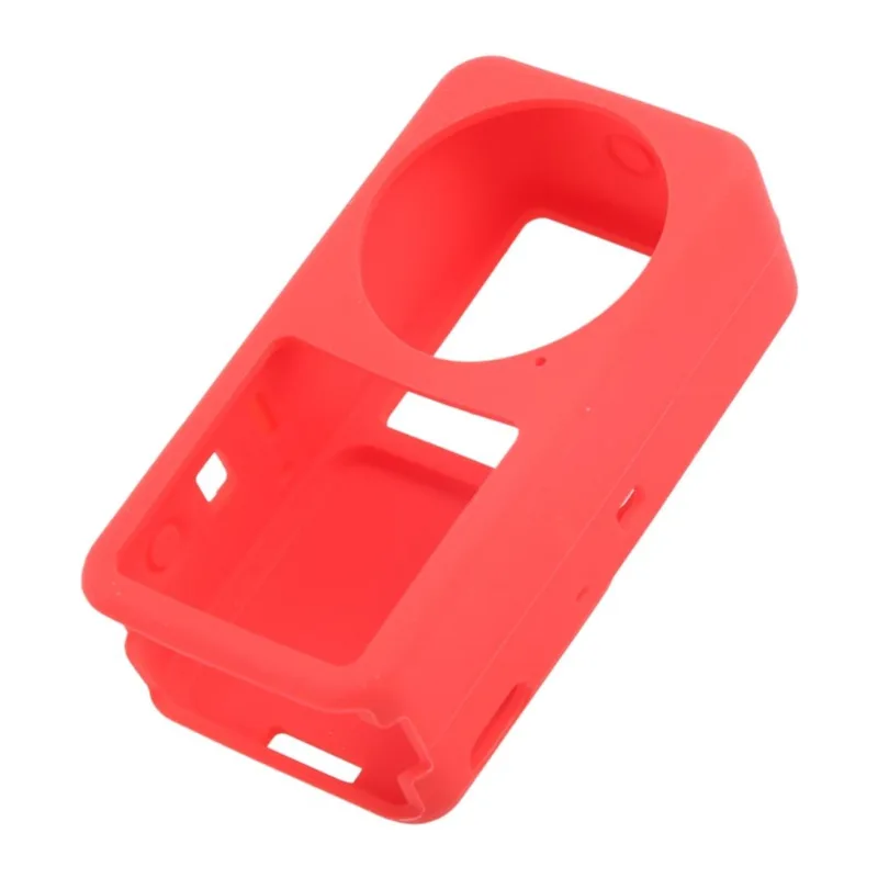 Caixa De Silicone Da Câmera Proteção Anti-gota De Poeira Tampa Macia Proteção Shell Anti-arranhões Protetor Para Dji Action 2 - Cor Vermelha