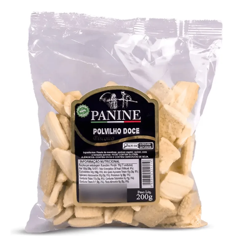 Biscoito Doce De Polvilho Panine 200g