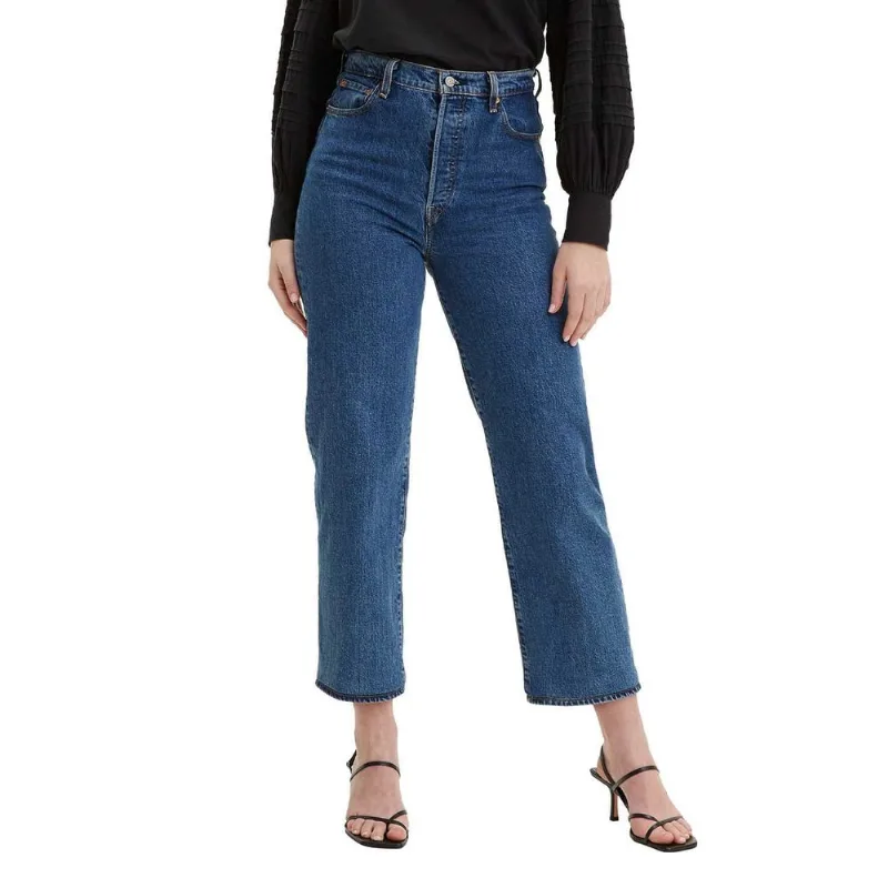 Calça Jeans Levi's® Ribcage Straight Ankle - 27X27 USA | 38 BR
