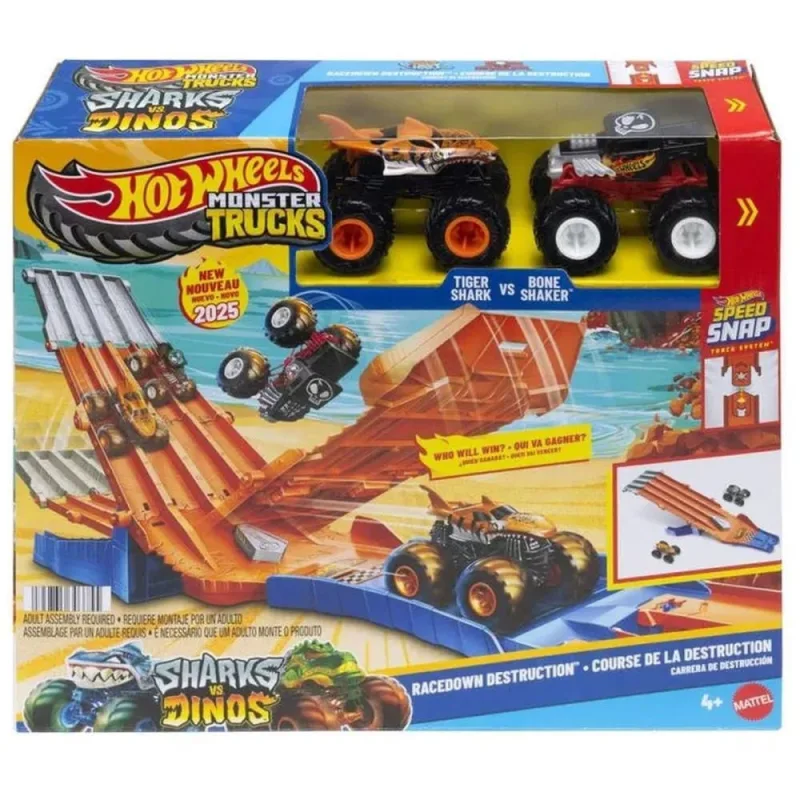 Hot Wheels Monster TRUCKS Corrida de Destruicao - Mattel