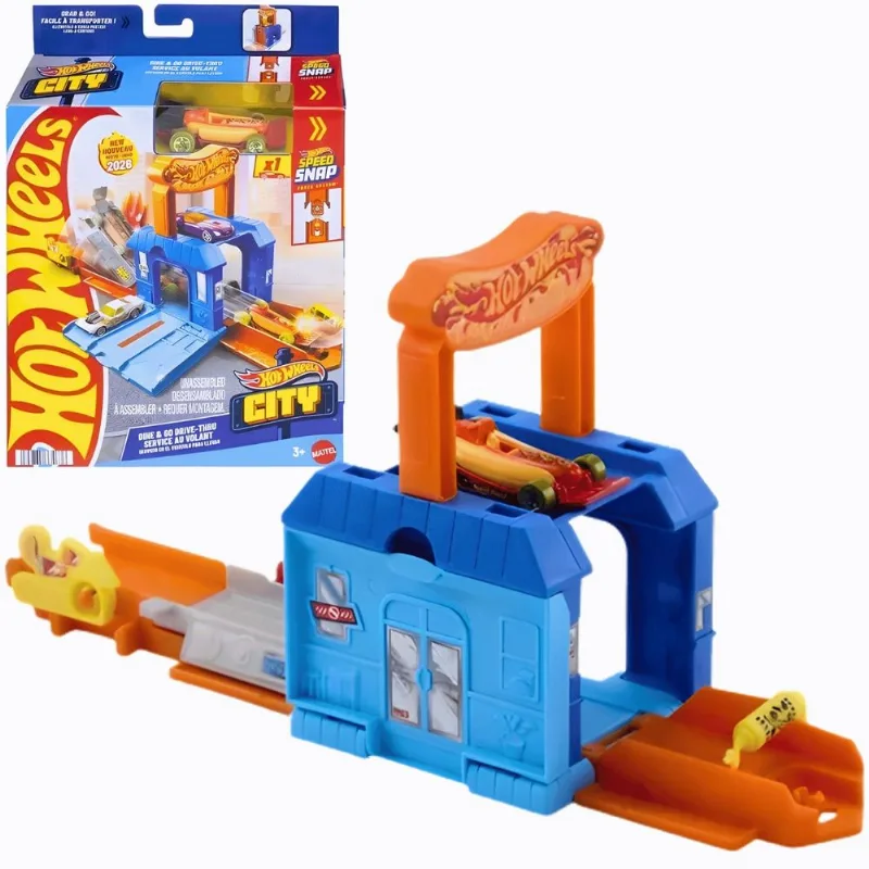 Hot Wheels City Pista Drive Thru Hot Dog 3+ JHL43 Mattel