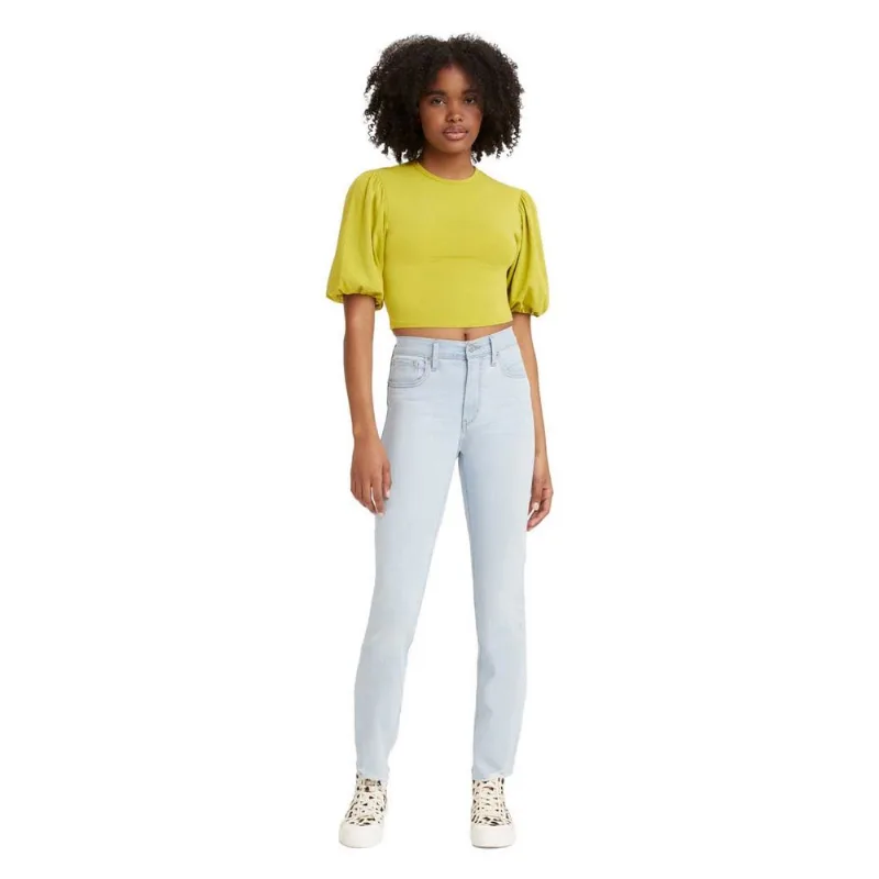 Calça Jeans Levi's® 724® High Rise Straight Lavagem Clara - 33X32