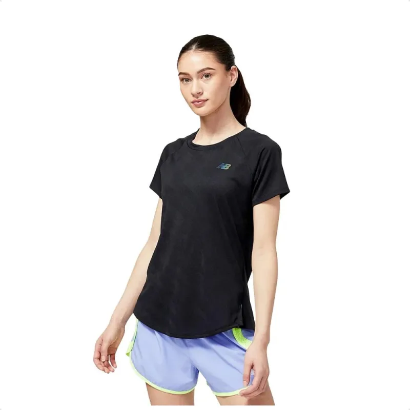 Camiseta New Balance Q Speed Jacquard Feminina - New Balance