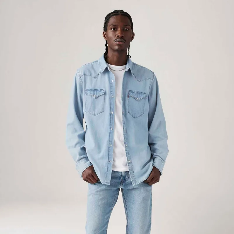 Camisa Jeans Levi's® Classic Western Standard Manga Longa - XL USA | GG BR