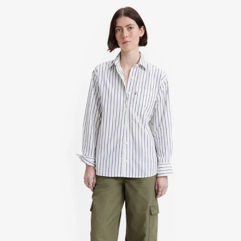 Camisa Levi’s Nola Oversized Listrada Camisa Levi's® Nola Oversized Listrada Xl Usa | Gg Br