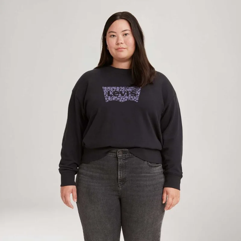 Moletom Levi's® Graphic Standard Plus Size Preto 3X Usa | Eggg Br