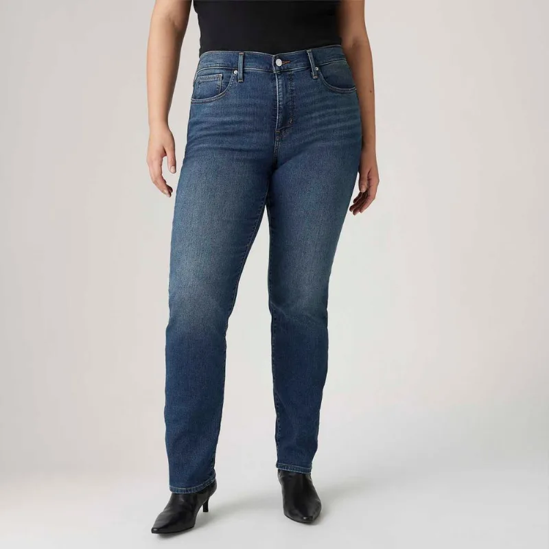 Calça Jeans Levi's® 314® Shaping Straight Lavagem Escura - 33X30 USA | 44 BR