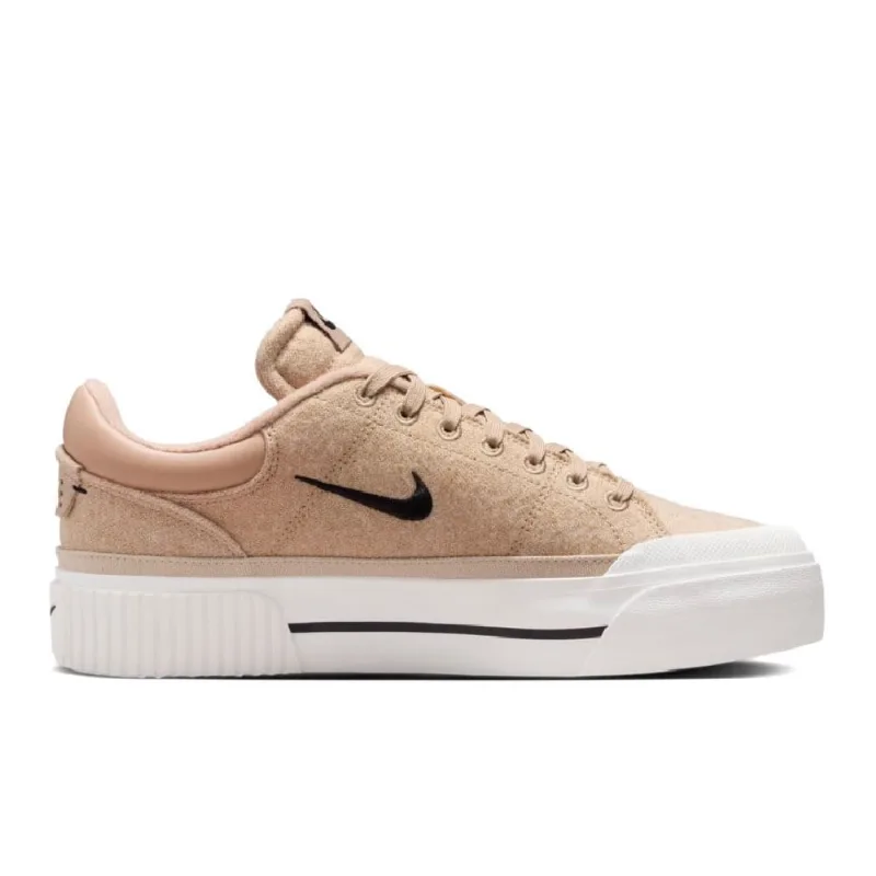Tênis Nike Court Legacy Lift Marrom Claro FZ2606-200.37