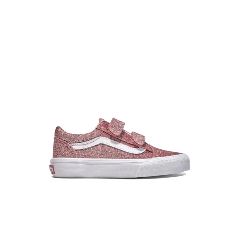 Tênis Vans Kids Old Skool V Glitter Rose Gold VN000CYDFSL.32