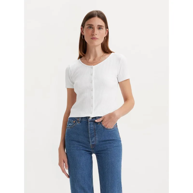 Blusa Levi's® Mônica Branca Manga Curta - XXL USA | EGG BR