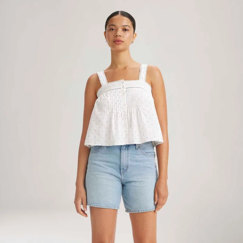 Blusa Levi's® Cici Regata Branca - M USA | M BR