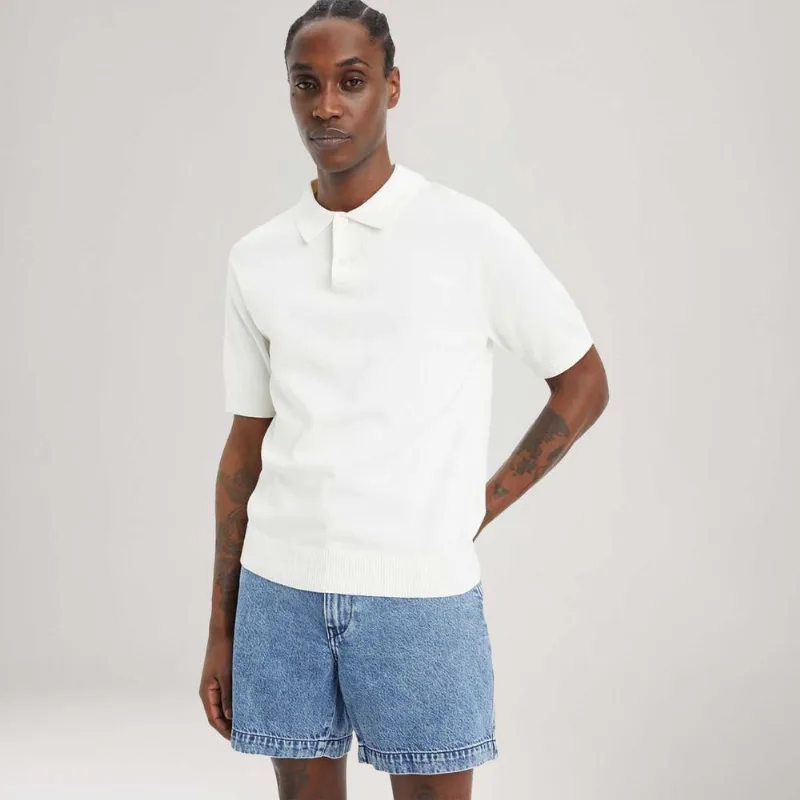 Camisa Polo Levi's® Sweater Branca Manga Curta - M USA | M BR