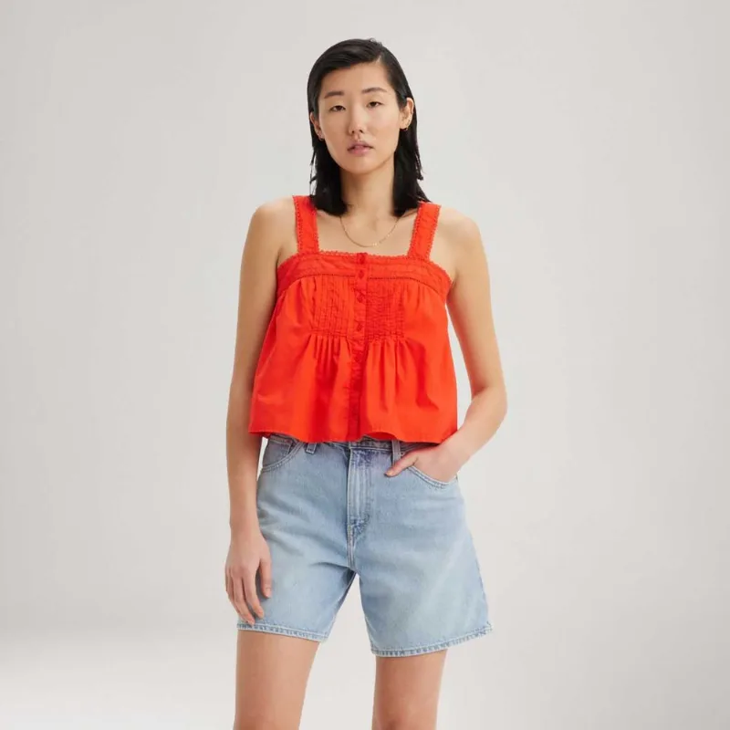 Blusa Levi's® Cici Regata Laranja - XS USA | PP BR