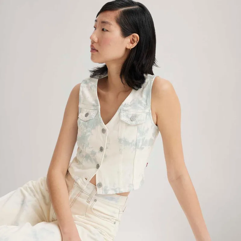 Blusa Levi's® Bella Corset Lavagem Clara Estampada - M USA | M BR